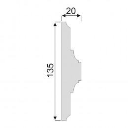 Гладкий Молдинг Decoro-Gesso М133