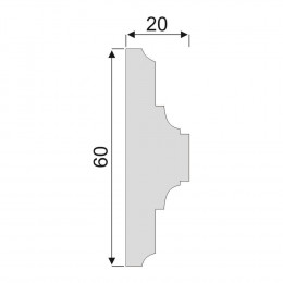 Гладкий Молдинг Decoro-Gesso М134