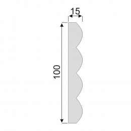 Гладкий Молдинг Decoro-Gesso М135