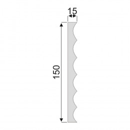 Гладкий Молдинг Decoro-Gesso М137
