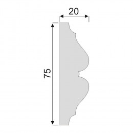 Гладкий Молдинг Decoro-Gesso М138