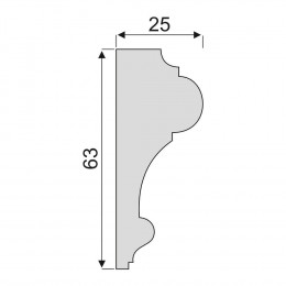 Гладкий Молдинг Decoro-Gesso М13