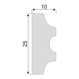 Гладкий Молдинг Decoro-Gesso М140