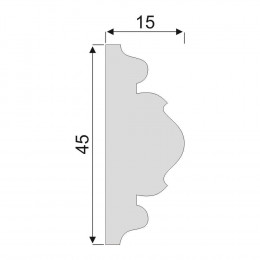 Гладкий Молдинг Decoro-Gesso М142