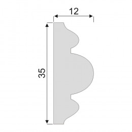 Гладкий Молдинг Decoro-Gesso М143