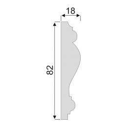 Гладкий Молдинг Decoro-Gesso М144