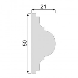 Гладкий Молдинг Decoro-Gesso М147