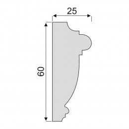 Гладкий Молдинг Decoro-Gesso М14