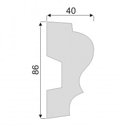 Гладкий Молдинг Decoro-Gesso М150