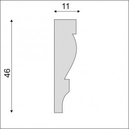 Гладкий Молдинг Decoro-Gesso М151