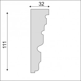 Гладкий Молдинг Decoro-Gesso М154