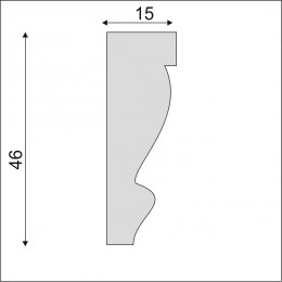 Гладкий Молдинг Decoro-Gesso М155