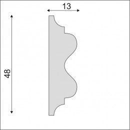 Гладкий Молдинг Decoro-Gesso М156