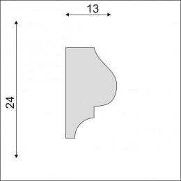 Гладкий Молдинг Decoro-Gesso М157