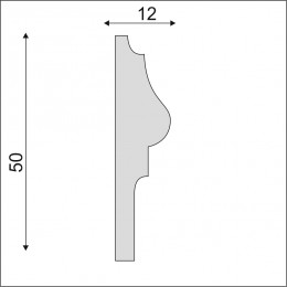 Гладкий Молдинг Decoro-Gesso М158