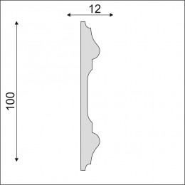 Гладкий Молдинг Decoro-Gesso М159