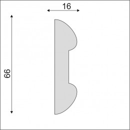 Гладкий Молдинг Decoro-Gesso М160