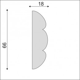 Гладкий Молдинг Decoro-Gesso М161