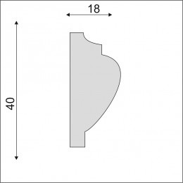 Гладкий Молдинг Decoro-Gesso М162