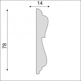 Гладкий Молдинг Decoro-Gesso М164