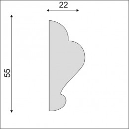 Гладкий Молдинг Decoro-Gesso М165