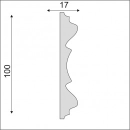 Гладкий Молдинг Decoro-Gesso М166