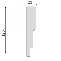 Гладкий Молдинг Decoro-Gesso М167