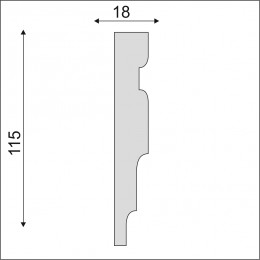 Гладкий Молдинг Decoro-Gesso М168