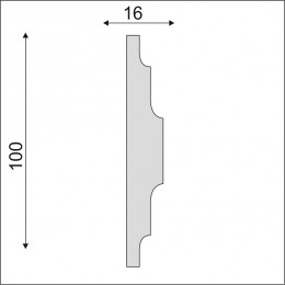 Гладкий Молдинг Decoro-Gesso М169