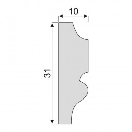 Гладкий Молдинг Decoro-Gesso М16
