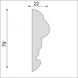Гладкий Молдинг Decoro-Gesso М172