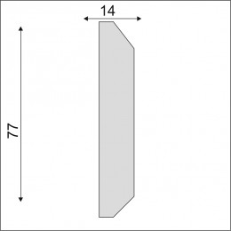Гладкий Молдинг Decoro-Gesso М174
