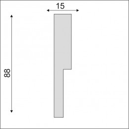 Гладкий Молдинг Decoro-Gesso М175