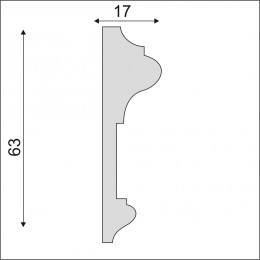 Гладкий Молдинг Decoro-Gesso М177