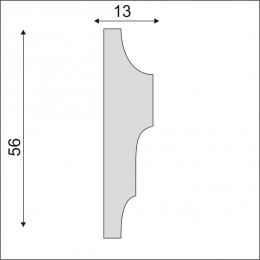 Гладкий Молдинг Decoro-Gesso М178