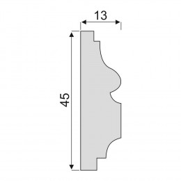 Гладкий Молдинг Decoro-Gesso М17