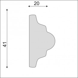 Гладкий Молдинг Decoro-Gesso М180