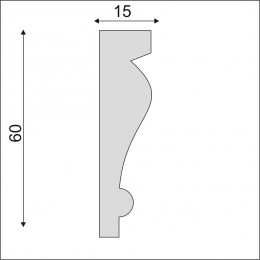 Гладкий Молдинг Decoro-Gesso М183