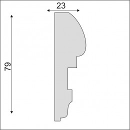 Гладкий Молдинг Decoro-Gesso М186