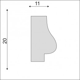 Гладкий Молдинг Decoro-Gesso М189