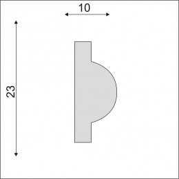 Гладкий Молдинг Decoro-Gesso М192