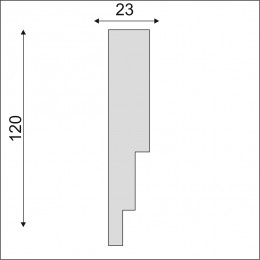Гладкий Молдинг Decoro-Gesso М196