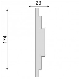 Гладкий Молдинг Decoro-Gesso М197