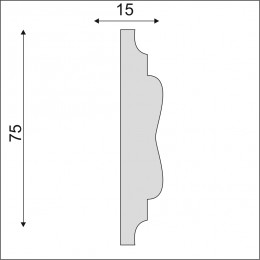 Гладкий Молдинг Decoro-Gesso М198
