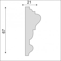 Гладкий Молдинг Decoro-Gesso М200