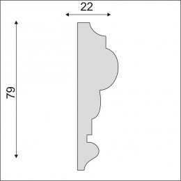 Гладкий Молдинг Decoro-Gesso М201