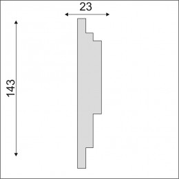 Гладкий Молдинг Decoro-Gesso М202