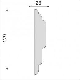 Гладкий Молдинг Decoro-Gesso М203