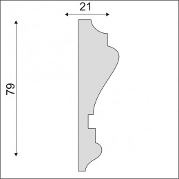 Гладкий Молдинг Decoro-Gesso М205