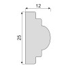 Гладкий Молдинг Decoro-Gesso М22 купить в Decoro-Gesso.ru